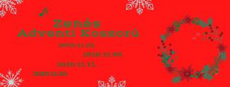Adventi zenés koszorú